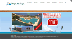 Desktop Screenshot of campingplayadearija.com