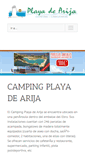 Mobile Screenshot of campingplayadearija.com